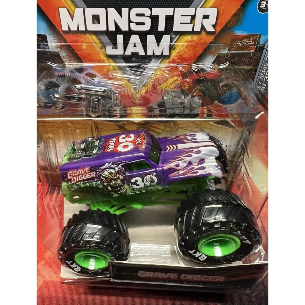 Monster Jam 2024 3D FACE Grave Digger 1/64 Series 36 30th Anniversary 3D FACE